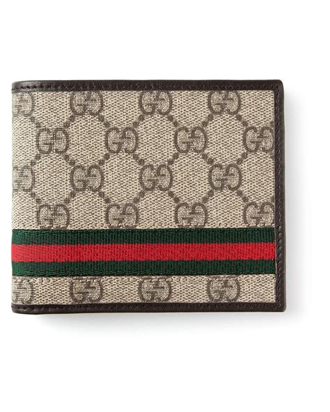 gucci mens beige monogram wallet designs|personalized gucci wallet.